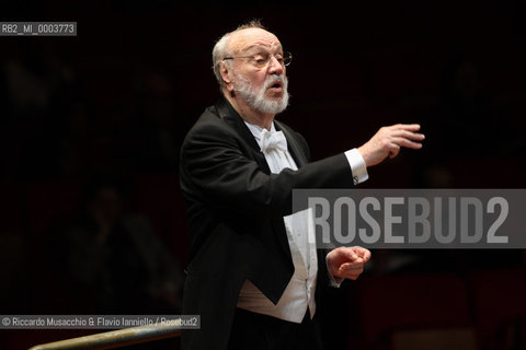 Roma, Auditorium Parco della Musica 02 11 2008.Mendelssohn Elias..Orchestra e Coro dellAccademia Nazionale di Santa Cecilia  .Kurt Masur direttore.Malin Bystrom soprano.Mihoko Fujimura mezzosoprano.Jorma Silvasti tenore.Rene Pape basso..  ©Riccardo Musacchio & Flavio Ianniello/Rosebud2