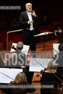 Roma, Auditorium Parco della Musica 02 11 2008.Mendelssohn Elias..Orchestra e Coro dellAccademia Nazionale di Santa Cecilia  .Kurt Masur direttore.Malin Bystrom soprano.Mihoko Fujimura mezzosoprano.Jorma Silvasti tenore.Rene Pape basso..  ©Riccardo Musacchio & Flavio Ianniello/Rosebud2