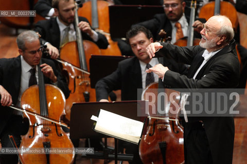 Roma, Auditorium Parco della Musica 02 11 2008.Mendelssohn Elias..Orchestra e Coro dellAccademia Nazionale di Santa Cecilia  .Kurt Masur direttore.Malin Bystrom soprano.Mihoko Fujimura mezzosoprano.Jorma Silvasti tenore.Rene Pape basso..  ©Riccardo Musacchio & Flavio Ianniello/Rosebud2