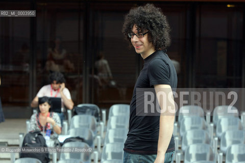 Roma, AuditoriumParco della Musica -Cavea- 30 07 2008.Luglio Suona Bene: Giovanni Allevi in concerto Pianosolo..Nella foto: il pianista durante le prove..  ©Riccardo Musacchio & Flavio Ianniello/Rosebud2