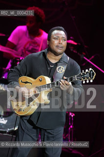 Rome,  Jul 15 2008 Auditorium Music Park.America rock blues singer and guitarist George Benson in concert.   ©Riccardo Musacchio & Flavio Ianniello/Rosebud2