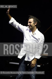 Rome, Jun 17 2009 Auditorium Music Park.Italian jazz pianist Stefano Bollani in concert bollani carioca..  ©Riccardo Musacchio & Flavio Ianniello/Rosebud2