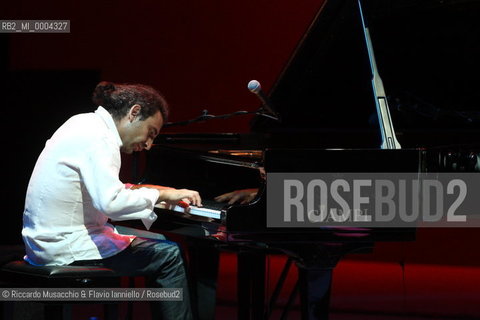 Rome, Jun 17 2009 Auditorium Music Park.Italian jazz pianist Stefano Bollani in concert bollani carioca..  ©Riccardo Musacchio & Flavio Ianniello/Rosebud2