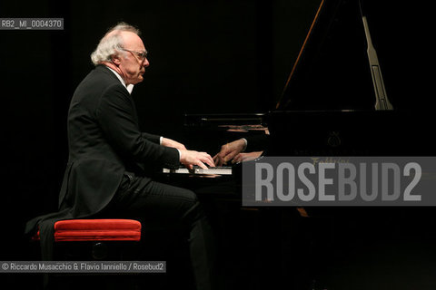 Rome, Auditorium Music Park May 28 2008.Austrian pianist Alfred Brendel at piano in concert..  ©Riccardo Musacchio & Flavio Ianniello/Rosebud2