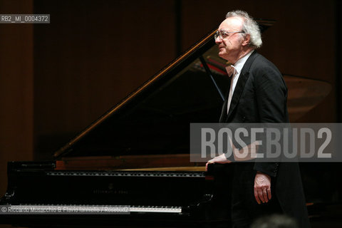 Rome, Auditorium Music Park May 28 2008.Austrian pianist Alfred Brendel at piano in concert..  ©Riccardo Musacchio & Flavio Ianniello/Rosebud2