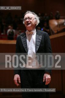 Rome, Auditorium Music Park May 28 2008.Austrian pianist Alfred Brendel at piano in concert..  ©Riccardo Musacchio & Flavio Ianniello/Rosebud2