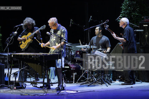 Rome,  Jul 19 2008 Auditorium Music Park.Gary Burton Quartet in concert..Gary Burton, Pat Metheney, Steve Swallow, antonio Sanchez.   ©Riccardo Musacchio & Flavio Ianniello/Rosebud2