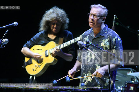 Rome,  Jul 19 2008 Auditorium Music Park.Gary Burton Quartet in concert..Gary Burton, Pat Metheney, Steve Swallow, antonio Sanchez.   ©Riccardo Musacchio & Flavio Ianniello/Rosebud2