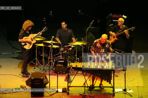 Rome,  Jul 19 2008 Auditorium Music Park.Gary Burton Quartet in concert..Gary Burton, Pat Metheney, Steve Swallow, antonio Sanchez.   ©Riccardo Musacchio & Flavio Ianniello/Rosebud2