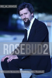 Rome, Jun 16 2009 Auditorium Music Park.Portrait of itailan storytellers Ascanio Celestini..  ©Riccardo Musacchio & Flavio Ianniello/Rosebud2