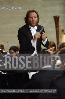 Rome, Oct 08 2001 La Sapiensa University.Milan Symphony Orchestra.Conductor Riccardo Chailly.  ©Riccardo Musacchio & Flavio Ianniello/Rosebud2