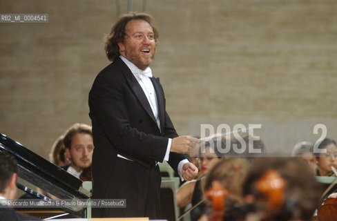 Rome, Oct 08 2001 La Sapiensa University.Milan Symphony Orchestra.Conductor Riccardo Chailly.  ©Riccardo Musacchio & Flavio Ianniello/Rosebud2