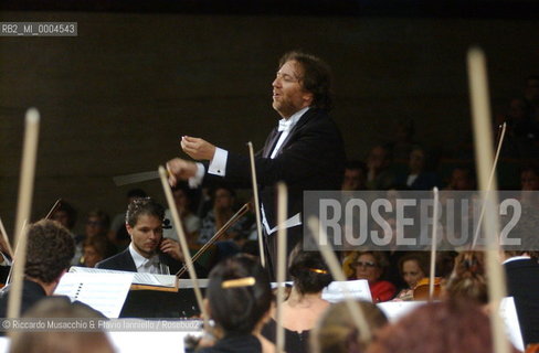 Rome, Oct 08 2001 La Sapiensa University.Milan Symphony Orchestra.Conductor Riccardo Chailly.  ©Riccardo Musacchio & Flavio Ianniello/Rosebud2