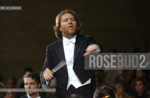 Rome, Oct 08 2001 La Sapiensa University.Milan Symphony Orchestra.Conductor Riccardo Chailly.  ©Riccardo Musacchio & Flavio Ianniello/Rosebud2