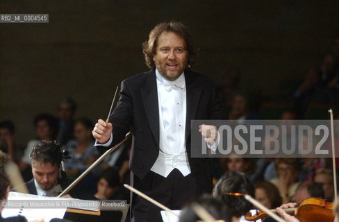 Rome, Oct 08 2001 La Sapiensa University.Milan Symphony Orchestra.Conductor Riccardo Chailly.  ©Riccardo Musacchio & Flavio Ianniello/Rosebud2