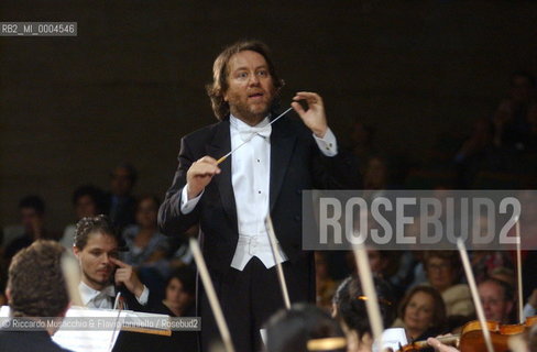 Rome, Oct 08 2001 La Sapiensa University.Milan Symphony Orchestra.Conductor Riccardo Chailly.  ©Riccardo Musacchio & Flavio Ianniello/Rosebud2