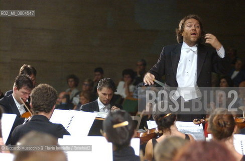 Rome, Oct 08 2001 La Sapiensa University.Milan Symphony Orchestra.Conductor Riccardo Chailly.  ©Riccardo Musacchio & Flavio Ianniello/Rosebud2