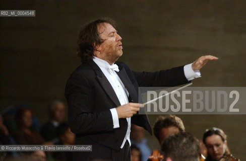 Rome, Oct 08 2001 La Sapiensa University.Milan Symphony Orchestra.Conductor Riccardo Chailly.  ©Riccardo Musacchio & Flavio Ianniello/Rosebud2