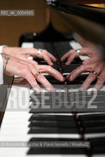 Roma, Accademia Filarmonica Romana 29 11 2007.Recital del pianista Aldo Ciccolini..  ©Riccardo Musacchio & Flavio Ianniello/Rosebud2