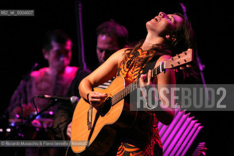 Roma, Auditorium Parco della Musica 22 09 2007.Nella foto: la cantante e songwriter Chiara Civello in concerto..  ©Riccardo Musacchio & Flavio Ianniello/Rosebud2