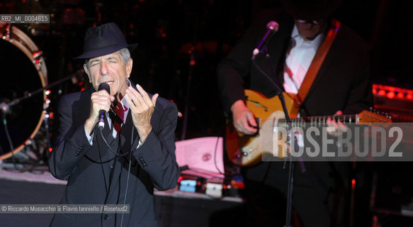 Roma, Auditorium Parco della Musica 28 07 2008.Leonard Cohen in concerto nella Cavea.   ©Riccardo Musacchio & Flavio Ianniello/Rosebud2