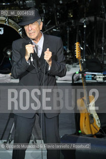 Roma, Auditorium Parco della Musica 28 07 2008.Leonard Cohen in concerto nella Cavea.   ©Riccardo Musacchio & Flavio Ianniello/Rosebud2