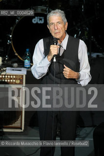 Roma, Auditorium Parco della Musica 28 07 2008.Leonard Cohen in concerto nella Cavea.   ©Riccardo Musacchio & Flavio Ianniello/Rosebud2