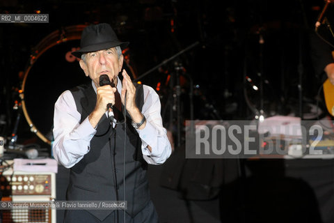 Roma, Auditorium Parco della Musica 28 07 2008.Leonard Cohen in concerto nella Cavea.   ©Riccardo Musacchio & Flavio Ianniello/Rosebud2