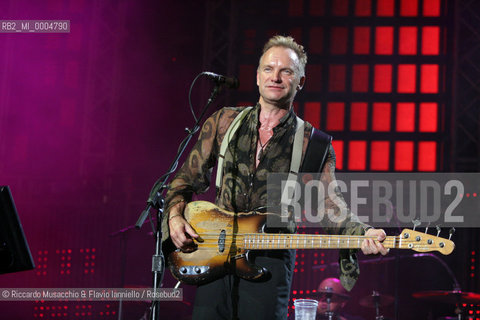 Italy, Milan Jun 23 2006 Duomo square.Cornetto Free Music Festival.in the picture: Sting..  ©Riccardo Musacchio & Flavio Ianniello/Rosebud2