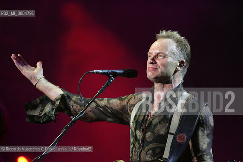 Italy, Milan Jun 23 2006 Duomo square.Cornetto Free Music Festival.in the picture: Sting..  ©Riccardo Musacchio & Flavio Ianniello/Rosebud2