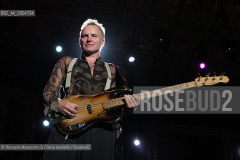 Italy, Milan Jun 23 2006 Duomo square.Cornetto Free Music Festival.in the picture: Sting..  ©Riccardo Musacchio & Flavio Ianniello/Rosebud2