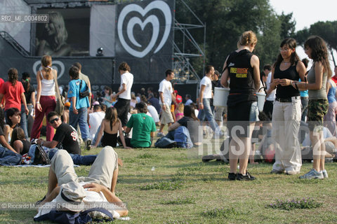 Italy, Rome Jul 02 2005 St.Giovanni square.Cornetto Free Music Festival.  ©Riccardo Musacchio & Flavio Ianniello/Rosebud2