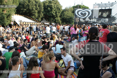 Italy, Rome Jul 02 2005 St.Giovanni square.Cornetto Free Music Festival.  ©Riccardo Musacchio & Flavio Ianniello/Rosebud2