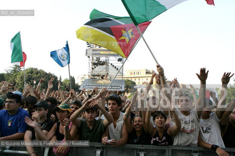 Italy, Rome Jul 02 2005 St.Giovanni square.Cornetto Free Music Festival.  ©Riccardo Musacchio & Flavio Ianniello/Rosebud2