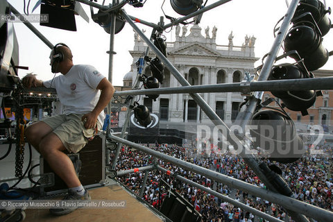 Italy, Rome Jul 02 2005 St.Giovanni square.Cornetto Free Music Festival.  ©Riccardo Musacchio & Flavio Ianniello/Rosebud2