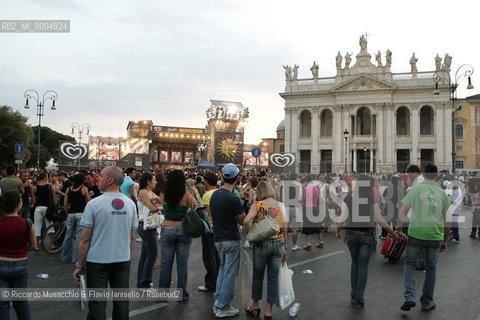 Italy, Rome Jul 02 2005 St.Giovanni square.Cornetto Free Music Festival,.  ©Riccardo Musacchio & Flavio Ianniello/Rosebud2