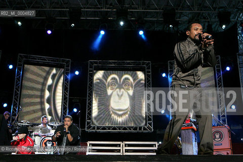 Italy, Rome Jul 02 2005 St.Giovanni square.Cornetto Free Music Festival,.The Black Eyed Peas.  ©Riccardo Musacchio & Flavio Ianniello/Rosebud2