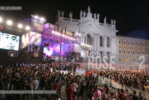 Italy, Rome Jul 02 2005 St.Giovanni square.Cornetto Free Music Festival.  ©Riccardo Musacchio & Flavio Ianniello/Rosebud2