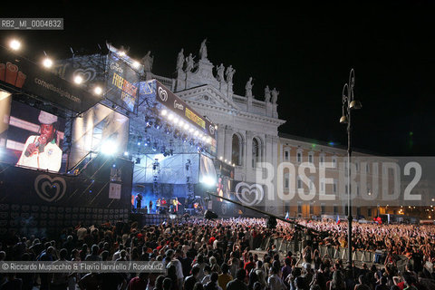 Italy, Rome Jul 02 2005 St.Giovanni square.Cornetto Free Music Festival.  ©Riccardo Musacchio & Flavio Ianniello/Rosebud2