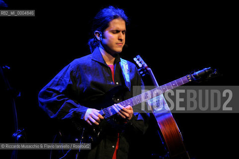 Roma, Auditorium Parco della Musica 18 03 2008.Tra Musica e Poesia.Maddalena Crippa voce recitante.Paolo Schianchi chitarra.testi di Pasolini, Morante..  ©Riccardo Musacchio & Flavio Ianniello/Rosebud2