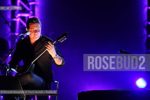 Rome, Jul 29 2009 Auditorium Music Park.Italian singer and songwriter Cristiano De Andre in concert De Andrè plays De Andrè.   ©Riccardo Musacchio & Flavio Ianniello/Rosebud2