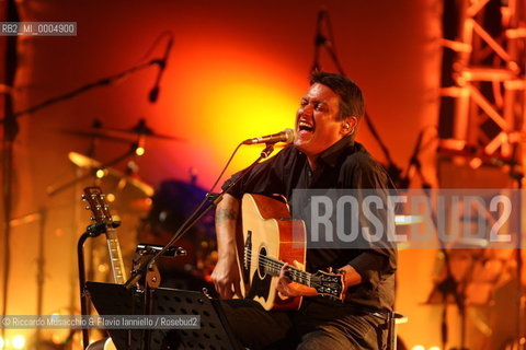 Rome, Jul 29 2009 Auditorium Music Park.Italian singer and songwriter Cristiano De Andre in concert De Andrè plays De Andrè.   ©Riccardo Musacchio & Flavio Ianniello/Rosebud2