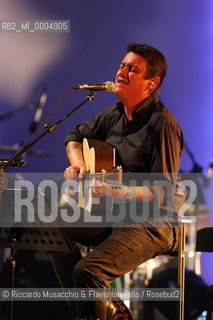 Rome, Jul 29 2009 Auditorium Music Park.Italian singer and songwriter Cristiano De Andre in concert De Andrè plays De Andrè.   ©Riccardo Musacchio & Flavio Ianniello/Rosebud2