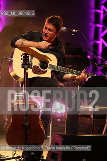 Rome, Jul 29 2009 Auditorium Music Park.Italian singer and songwriter Cristiano De Andre in concert De Andrè plays De Andrè.   ©Riccardo Musacchio & Flavio Ianniello/Rosebud2