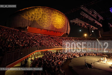 Rome, Jul 29 2009 Auditorium Music Park.Italian singer and songwriter Cristiano De Andre in concert De Andrè plays De Andrè.   ©Riccardo Musacchio & Flavio Ianniello/Rosebud2