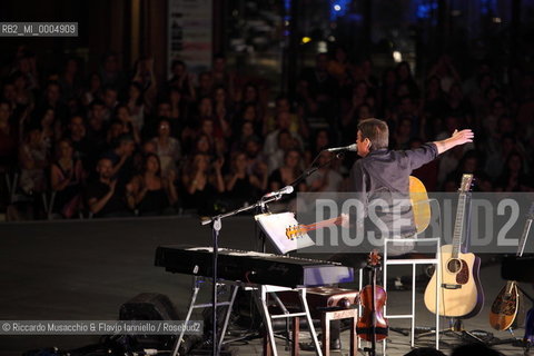 Rome, Jul 29 2009 Auditorium Music Park.Italian singer and songwriter Cristiano De Andre in concert De Andrè plays De Andrè.   ©Riccardo Musacchio & Flavio Ianniello/Rosebud2