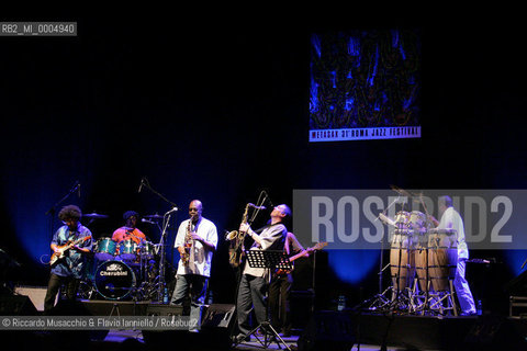 Roma, Auditorium Parco della Musica 07 11 2007.Roma Jazz Festival MetaSax..Manu Dibango soul Makossa Gang..  ©Riccardo Musacchio & Flavio Ianniello/Rosebud2