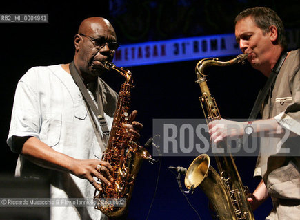 Roma, Auditorium Parco della Musica 07 11 2007.Roma Jazz Festival MetaSax..Manu Dibango soul Makossa Gang..  ©Riccardo Musacchio & Flavio Ianniello/Rosebud2