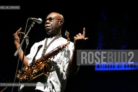 Roma, Auditorium Parco della Musica 07 11 2007.Roma Jazz Festival MetaSax..Manu Dibango soul Makossa Gang..  ©Riccardo Musacchio & Flavio Ianniello/Rosebud2