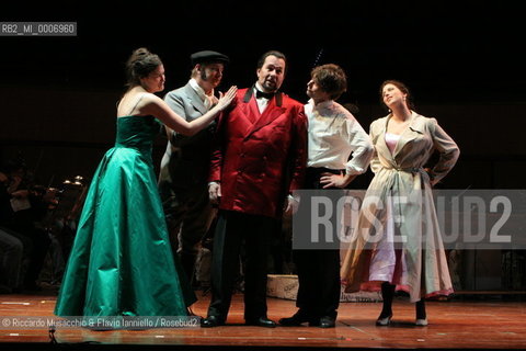 Rome, Auditorium Parco della Musica 16 02 2006.The Rakes Progress an Igor Stravinskij opera.Orchestra and Choir of the Accademia Nazionale di Santa Cecilia, conductor Daniele Gatti, director Lorenzo Mariani, scene and costums Maurizio Balo.  ©Riccardo Musacchio & Flavio Ianniello/Rosebud2